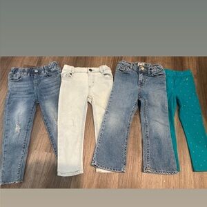 Girls 3T Jeans and Leggings Set